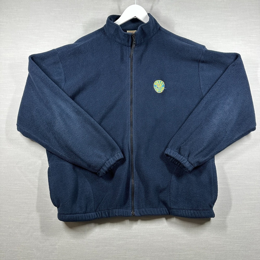Vintage Wheel of Fortune Sweatshirt Mens XL Blue Game Show Fleece Badger TV Y2K